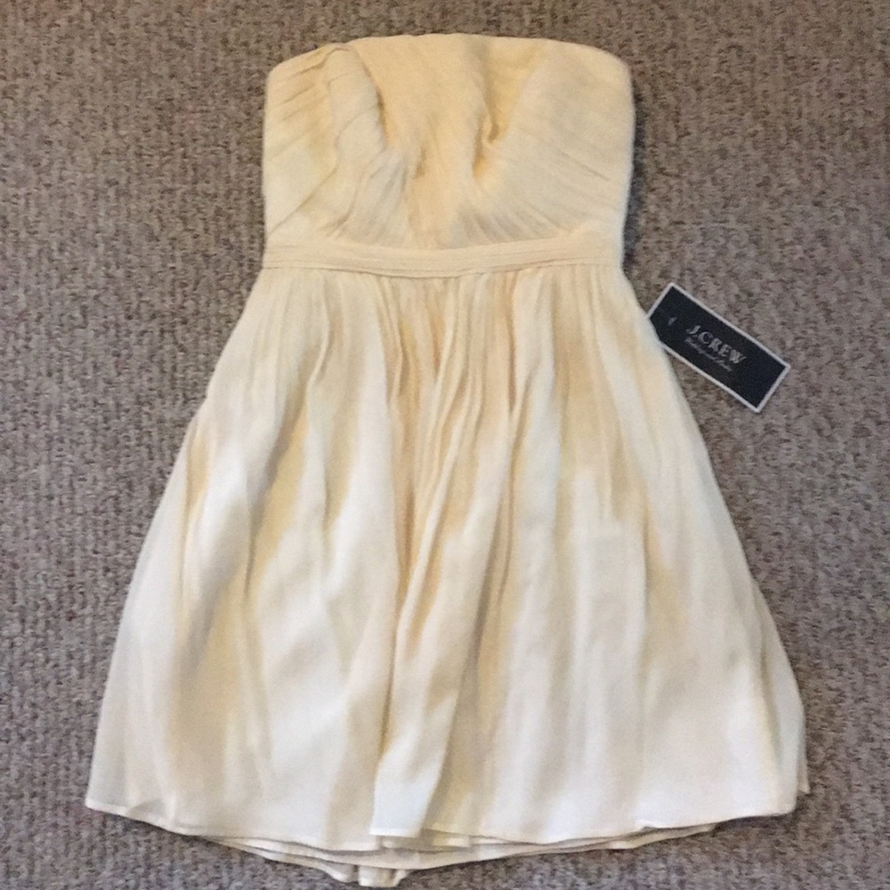 Strapless Chiffon Bridesmaid Dress